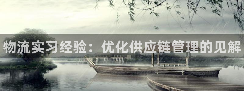 28圈忘记账号：物流实习经验：优化供