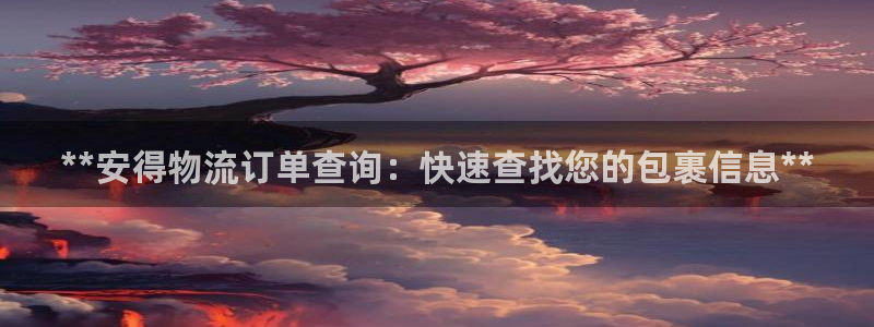 28圈官方版网站：**安得物流订单查