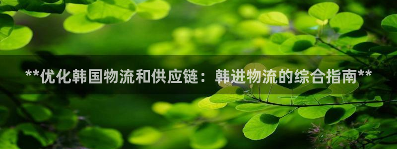 28圈充值不到账：**优化韩国物流和
