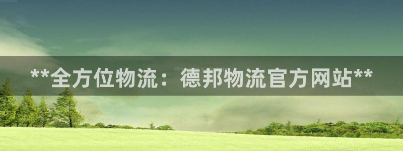 28圈官网预测：**全方位物流：德邦